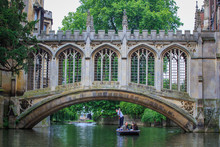 The Bridge Of Sighs In Cambridge University.