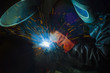 © zilber42 - Industrial steel welder in factory technical,