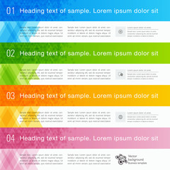 Wall Mural - Infographics Web Banner & Label Design 