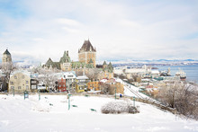 Historic Chateau Frontenac In Quebec City