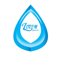 Wall Mural - Mineral water logo