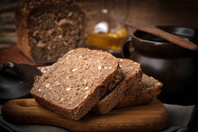 Wholemeal Bread With Sunflower Seeds.