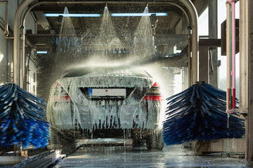 car wash, car wash foam water