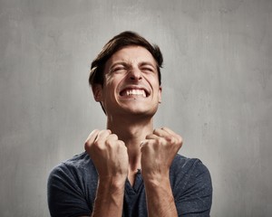 Wall Mural - Happy man.