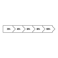 Poster - Percentage diagram icon. Outline illustration of percentage diagram vector icon for webicon. Outline illustration of vector icon for web