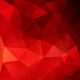 Fototapeta Abstrakcje - Background of geometric shapes. Red mosaic pattern. Vector EPS 10. Vector illustration