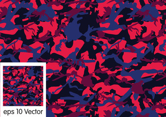 Wall Mural - camouflage pattern, vector