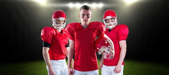 Canvas Print - Composite image of american football team