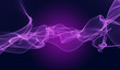 Abstract  illustration of violet smoke   