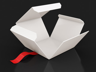Poster - Open package. Image with clipping path