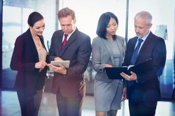 Poster - Team of business people interacting