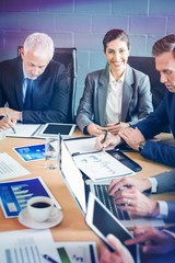Poster - Businesspeople in conference room