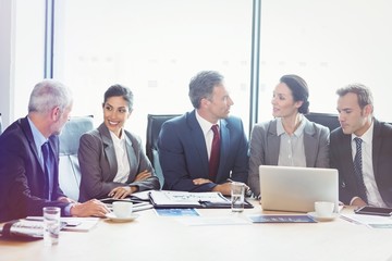 Poster - Businesspeople in conference room
