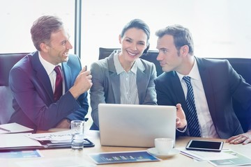 Poster - Businesspeople in conference room