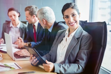 Poster - Businesspeople in conference room