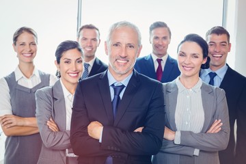 Poster - Team of businesspeople posing together