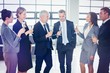 © vectorfusionart - Team of businesspeople having champagne
