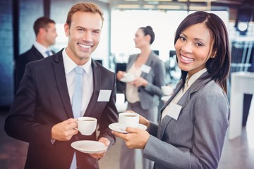 Poster - Businesspeople having a discussion