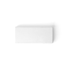 White Blank Matches Paper Box Top View Isolated On White Background. Packaging Template Mockup Collection. With Clipping Path Included.