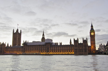  Big Ben and Westminster from the riverside