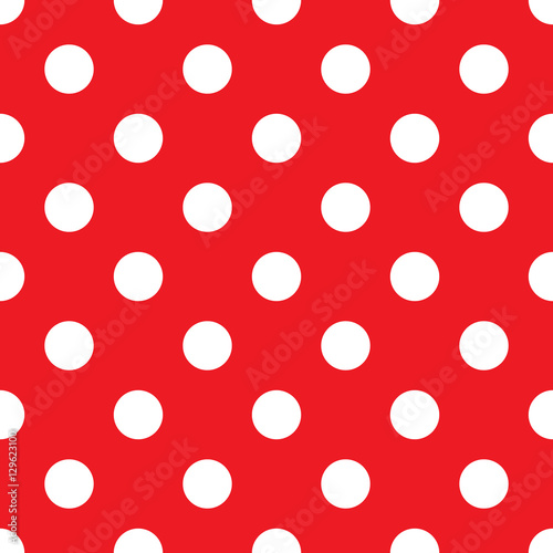 Dekoracja na wymiar  polka-dot-duze-czerwone-bezszwowe-tlo