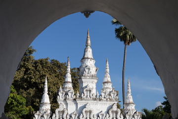 angel statue and sculpture in buddhist temple