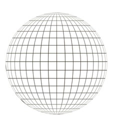 Poster - globe with grid