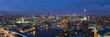 © robertharding - A night-time panoramic view of London and the River Thames from the top of Southbank Tower, showing The Shard and St. Paul's Cathedral, London