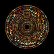 © Kudryashka - Round ornament design, ethnic mandala