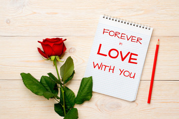 forever in love with you postcard