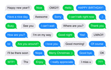 SMS Bubbles Short Messages