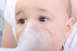 Baby boy gets inhaler treatment for cough