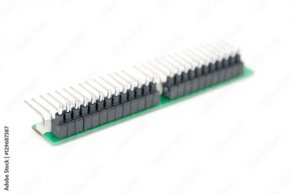Front Switch Toggle switches on a printed circuit, used for digital input simulation ...