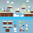 Modern Christmas Santa Adventure Game User Interface and Assets 