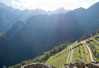 Machu picchu terraces.