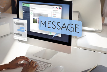 Poster - Online Message Email Digital Chatting Concept