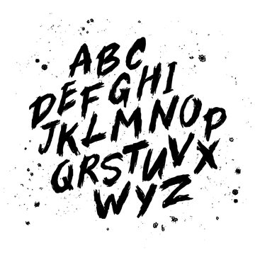 Vector hand drawn alphabet