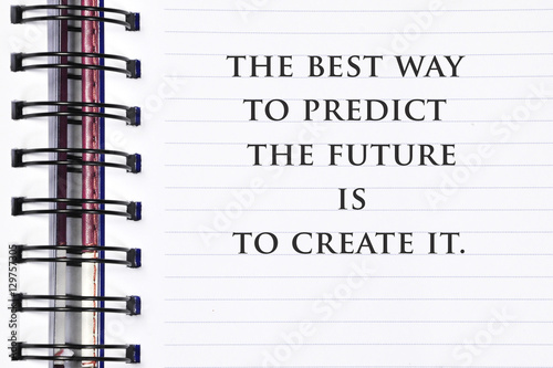 Cuadros en Lienzo Inspirational motivating quote on spring white note book