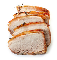 Canvas Print - roasted pork slices