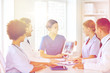 © Syda Productions - group of happy doctors meeting at hospital office