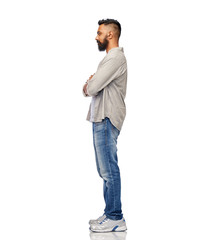 Wall Mural - indian man over white