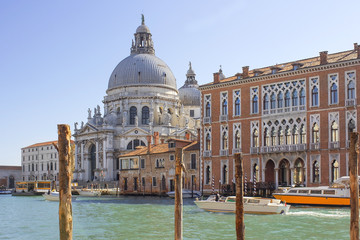 Wall Mural - basilica Santa Maria della Salute on the Grand Canal in Venice