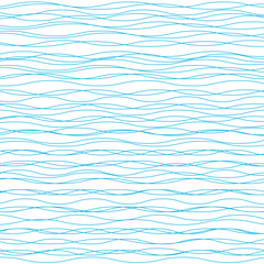 Wavy vector background. Light horizontal wave striped texture