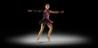 Young girl figure skater