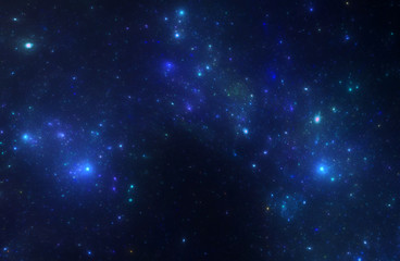 deep space nebula with stars.