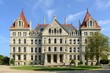 New York State Capitol, Albany, New York, USA. This building was built with Romanesque Revival and Neo-Renaissance style in 1867.