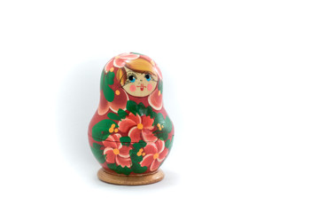 Wall Mural - Big Russian doll with flower decorations