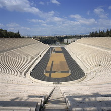The Stadium Dating From About 330 BC, Restored For The First Modern Olympiad In 1896, In Athens, Greece