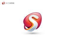 S Logo - Abstract Letter S 3D Logo