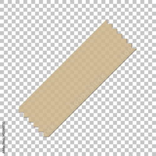 Fotografía Adhesive Masking Paper Sticky Scotch Strip Tapes on isolate background, vector i